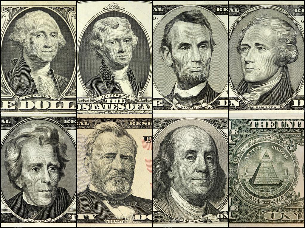 Доллар портреты президентов.
